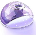 Lampe uv led ongles gel - zgeer - 86w - 39 led - 4 rglages de minuterie - mode 99s low heat