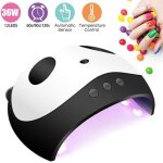 Lampe uv led sche ongles 36w - smart auto - sensing - adapt aux mains et pieds - noir