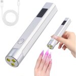 Lampe uv ongles gel mini lampe uv ongles pour ongles 9w portable lampe led ongle couleur argent[o161] ...