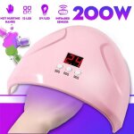 Lampe uv sche ongles 200w led uv schoir ongles avec 3 minuteries 30 / 60 / 90s schage rapide lampe ...