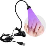Lampe uv sche ongles gel pose americaine pour colles ongles en gel mini gooseneck lamp uv pour le durcissemen ...