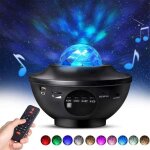 Lampe vidoprojecteur lampe projecteur led toile projecteur de veilleuse rotatif avec tlcommande & ...