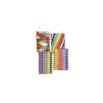 Lampion cylindrique 13 cm uni bariolé multicolores Lampion cylindrique 13 cm uni bariolé multicolores