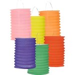 Lampions cylindriques unicolores 13 cm (x12) Lampions cylindriques unicolores 13 cm (x12)