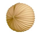 Lampion papier rond sable 36cm - lampion rond en papier gaufr� - lanterne en papier ronde sable pour ...