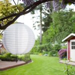 Lampion solaire - non spcifi - 30 cm - tanche ip55 - nylon / soie - clairage automatique