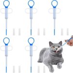 Lance pilule chat5pcs pet pill dispense mangeoire lance pilule chat facile a administrer aux chats et ...
