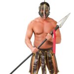 Lance en plastique - 73 - spartiate - 150 cm - d�montable - accessoire d�guisement