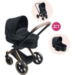 Landau 3 - en - 1 - corolle - cybex priam - pour poupons de 36 � 42 cm - gris - d�s 3 ans