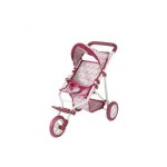 Landau 3 roues pour poupe gotz - modle 3402380 - happy flower rose