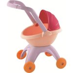 Landau ecoiffier nursery pour poupons de 32 cm - capote  2 positions - rose - ds 18 mois
