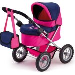 Landau poupe trendy classic bleu rose - bayer design - rglable - 46 cm