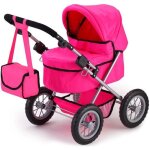 Landau pour poupe trendy uni rose pink - bayer design - rglable - convient aux poupes jusqu 46 cm ...