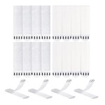 Languettes accroches tableaux - yd - 36 pcs - fixation murale sans percer - blanc - intrieur