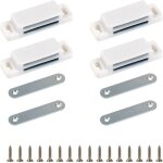 Lanmok 4pcs aimant porte placard puissant loqueteaux magn�tiques pour fermeture de porte meuble placard ...