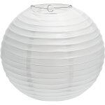 Lanterne boule papier blanc h60cm - atmosphera cr�ateur dint�rieur