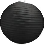 Lampion boule - skylantern original - noir - 30 cm - papier de riz - dcoration extrieure