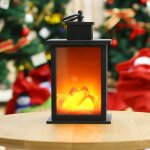 Lanterne cheminée led effet flamme lumière 3 led effet au coin de feu 28x14x14cm 28x14x14cm Lanterne cheminée led effet flamme lumière 3 led effet au coin de feu 28x14x14cm 28x14x14cm