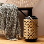 Lanterne - home deco factory - tress�e - noir