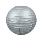 Lanterne japonaise - argent - 35 cm - papier - décoration de fête - intérieur Lanterne japonaise - argent - 35 cm - papier - décoration de fête - intérieur
