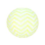 Lanterne japonaise - non spcifi - 35 cm - papier - mtal - jaune  chevrons blancs