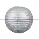 Lanterne - artif - deco - boule chinoise - 35 cm - argent� - papier - d�coration de f�te