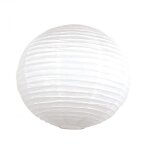 Lanterne - jour de fete - japonaise en papier - 50 cm - blanc - décoration de fête - intérieur Lanterne - jour de fete - japonaise en papier - 50 cm - blanc - décoration de fête - intérieur