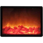 Lanterne led de chemin�e - d�corative - usb et piles - 30x21x7. 8cm - blanc et noir - design contemporain ...