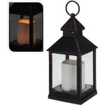 Lanterne - noir - 23cm - bougie led - intrieur - contemporain - design