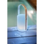 Lanterne portative rechargeable usb - galix - bambou / plastique - 4 led wrgb - 1500mah - blanc Lanterne portative rechargeable usb - galix - bambou / plastique - 4 led wrgb - 1500mah - blanc