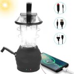 Lanterne solaire dynamo � manivelle 36 led lanterne de camping lumi�re de secours