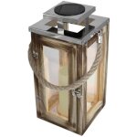 Lanterne solaire - lumisky - oaky - effet bougie - led blanc chaud