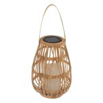 Lanterne solaire rania h23cm beige - atmosphera createur dinterieur