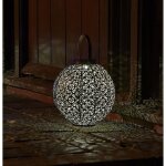 Lanterne solaire - smart garden - damasque en métal ajouré - bronze - Énergie solaire - ambiance orientale ... Lanterne solaire - smart garden - damasque en métal ajouré - bronze - Énergie solaire - ambiance orientale ...