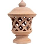Lanterne en terre cuite 100% fabriqu�e en italie � la main. bougeoir pour la maison final pour les colonnes ...