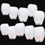 Lanternes volantes sky blanc 20 pices
