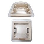 Lanterneau � poign�es design 28 : blanc