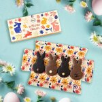 Les lapins copains en chocolat gianduja - collection p�ques