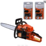 Laras tronçonneuse thermique + 2 chaînes 58cc - taille de coupe 50cm Laras tronçonneuse thermique + 2 chaînes 58cc - taille de coupe 50cm