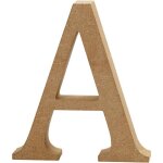 Lettre en bois - marron - bois massif - intérieur Lettre en bois - marron - bois massif - intérieur