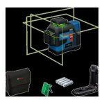 Laser - bosch professional - gll 12v - 100 - 33 cg - 3 lignes laser vertes - port�e 100 m - pr�cision ...