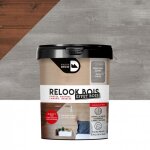 Lasure intrieure - maison deco - relook bois - gris satin - pour poutres et lambris - effet bois