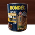 Lasure satine chne moyen ultra classique 5 ans - 1l - bondex - technologie polyurthane - rsistance ...