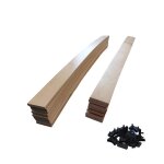15 lattes + embouts pour sommier et lit 90x190 bois 7 plis 874x48x8 mm remplacement pour sommier / bz ...