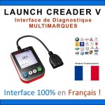 Launch creader v - valise diagnostique multimarques en franais autocom / delphi