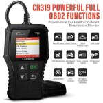 Launch valise diagnostic auto cr319 obd2 scanner effacer le code derreur - multimarque - en franais