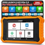 Launch x431 elite 2. 0 pro pour vw audi skoda seat valise diagnostic auto outil de balayage bidirectionnel ...