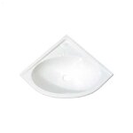 Lavabo dangle - sans bonde - blanc - plastique - synthtique