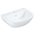 Lavabo suspendu - grohe - bau cramique - 65 cm - blanc - montage mural - 1 trou robinetterie