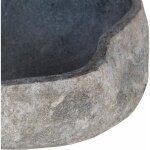 Lavabo vasque à poser - hot garden9829 - en pierre de rivière - ovale Lavabo vasque à poser - hot garden9829 - en pierre de rivière - ovale
